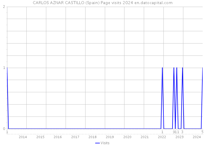 CARLOS AZNAR CASTILLO (Spain) Page visits 2024 