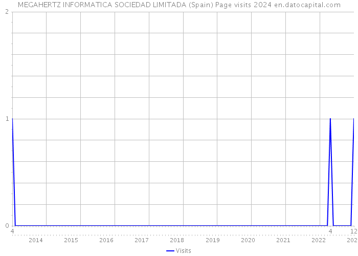 MEGAHERTZ INFORMATICA SOCIEDAD LIMITADA (Spain) Page visits 2024 