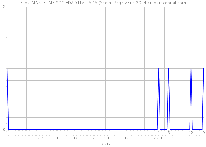 BLAU MARI FILMS SOCIEDAD LIMITADA (Spain) Page visits 2024 