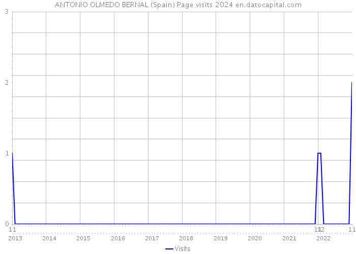 ANTONIO OLMEDO BERNAL (Spain) Page visits 2024 