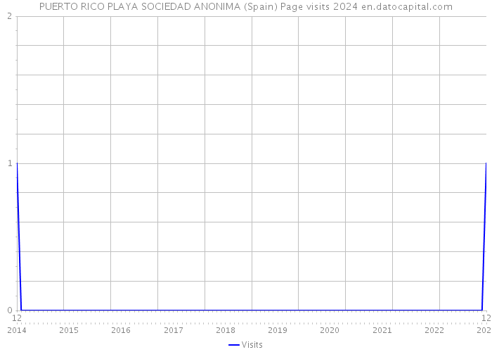 PUERTO RICO PLAYA SOCIEDAD ANONIMA (Spain) Page visits 2024 