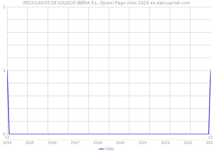 RECICLADOS DE SOLIDOS IBERIA S.L. (Spain) Page visits 2024 