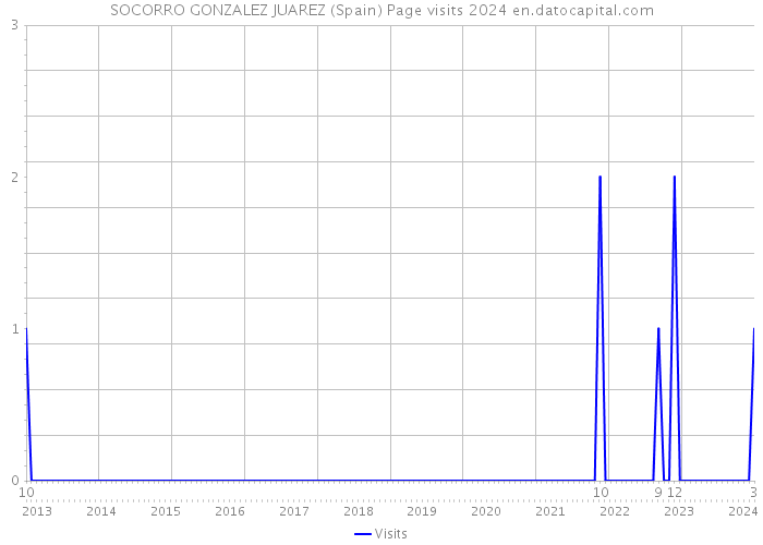 SOCORRO GONZALEZ JUAREZ (Spain) Page visits 2024 