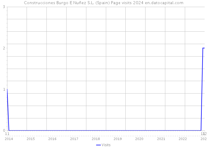 Construcciones Burgo E Nuñez S.L. (Spain) Page visits 2024 