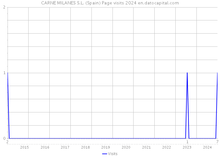 CARNE MILANES S.L. (Spain) Page visits 2024 