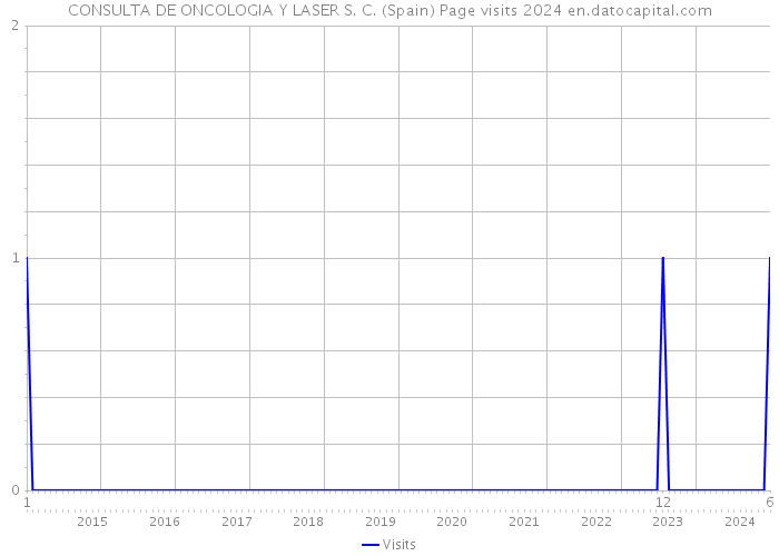 CONSULTA DE ONCOLOGIA Y LASER S. C. (Spain) Page visits 2024 