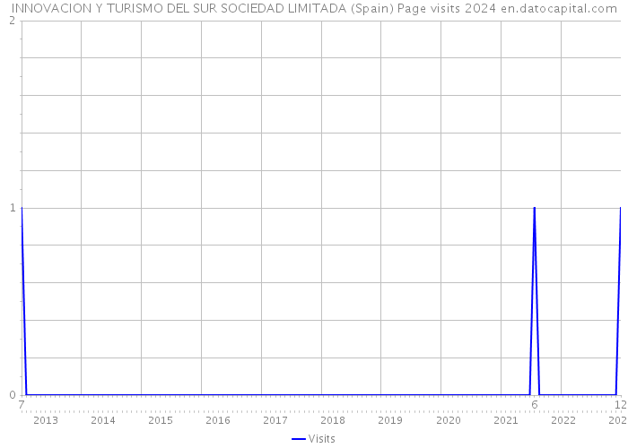INNOVACION Y TURISMO DEL SUR SOCIEDAD LIMITADA (Spain) Page visits 2024 