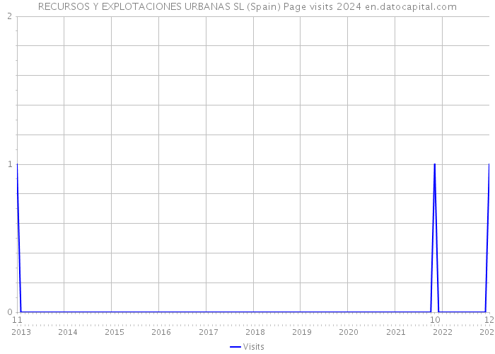 RECURSOS Y EXPLOTACIONES URBANAS SL (Spain) Page visits 2024 