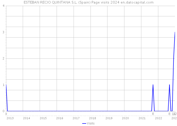 ESTEBAN RECIO QUINTANA S.L. (Spain) Page visits 2024 