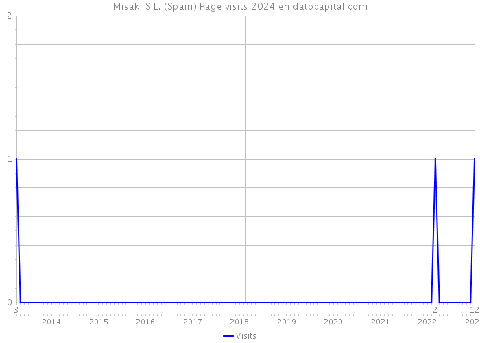 Misaki S.L. (Spain) Page visits 2024 