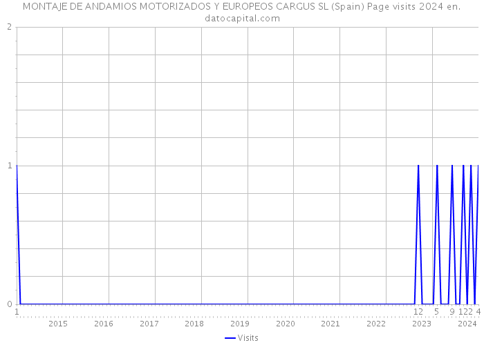 MONTAJE DE ANDAMIOS MOTORIZADOS Y EUROPEOS CARGUS SL (Spain) Page visits 2024 