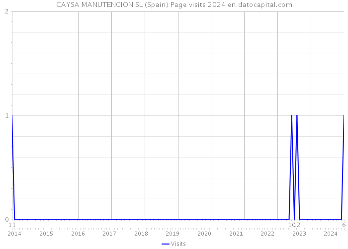 CAYSA MANUTENCION SL (Spain) Page visits 2024 