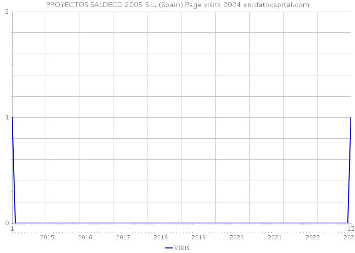 PROYECTOS SALDECO 2005 S.L. (Spain) Page visits 2024 