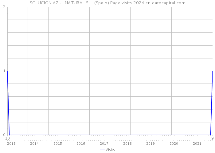 SOLUCION AZUL NATURAL S.L. (Spain) Page visits 2024 