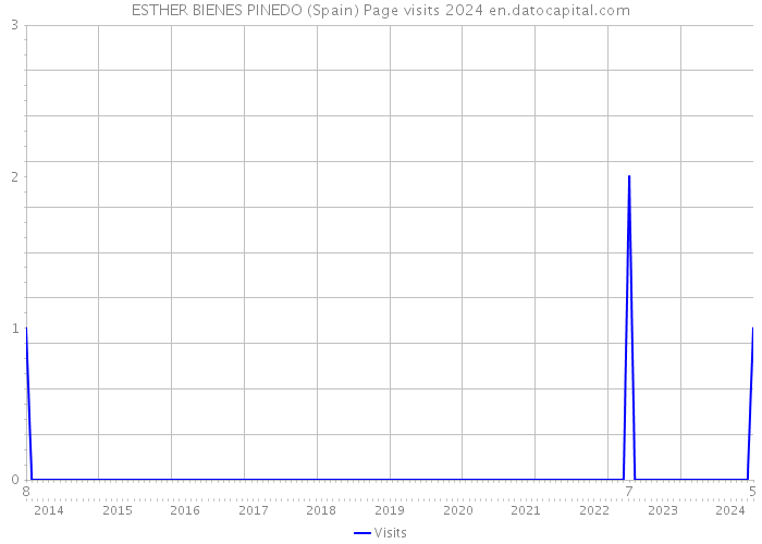 ESTHER BIENES PINEDO (Spain) Page visits 2024 