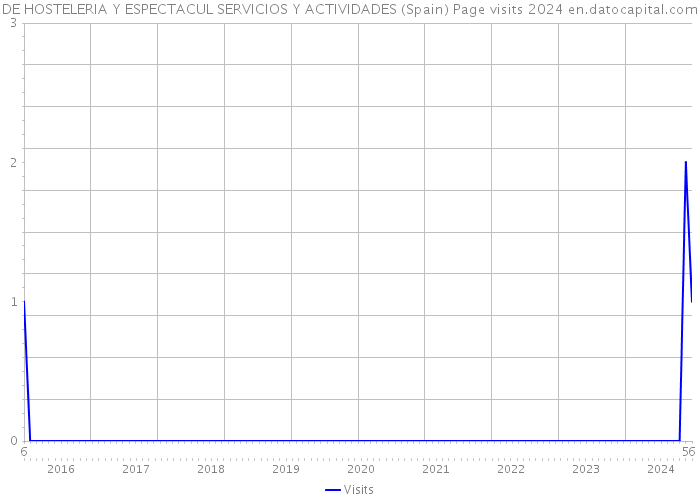 DE HOSTELERIA Y ESPECTACUL SERVICIOS Y ACTIVIDADES (Spain) Page visits 2024 