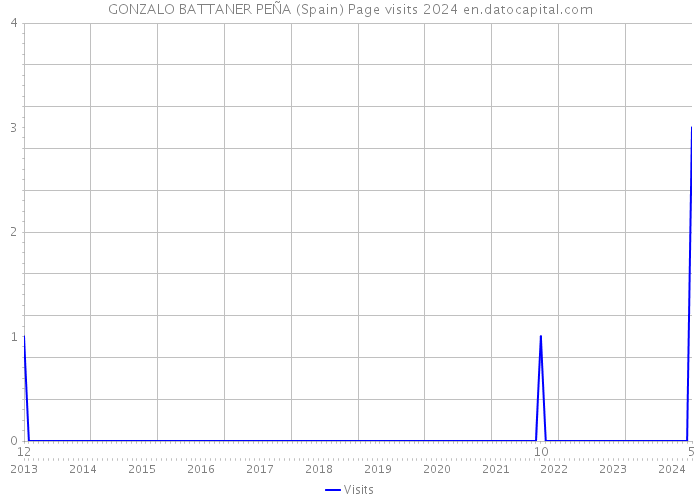GONZALO BATTANER PEÑA (Spain) Page visits 2024 