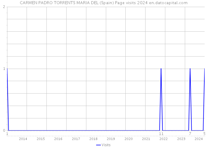 CARMEN PADRO TORRENTS MARIA DEL (Spain) Page visits 2024 