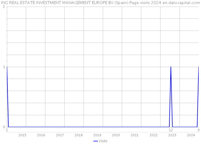 ING REAL ESTATE INVESTMENT MANAGEMENT EUROPE BV (Spain) Page visits 2024 