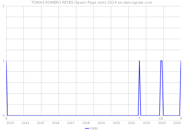 TOMAS ROMERO REYES (Spain) Page visits 2024 