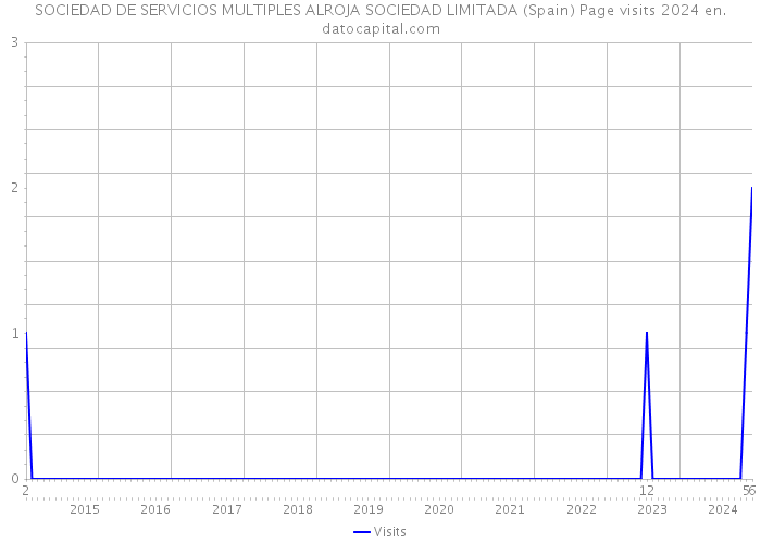 SOCIEDAD DE SERVICIOS MULTIPLES ALROJA SOCIEDAD LIMITADA (Spain) Page visits 2024 