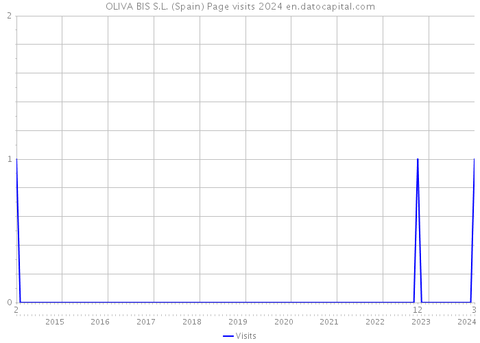 OLIVA BIS S.L. (Spain) Page visits 2024 