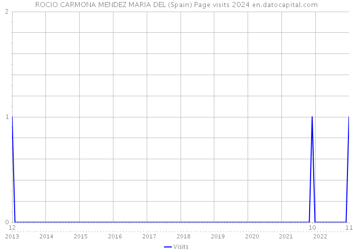 ROCIO CARMONA MENDEZ MARIA DEL (Spain) Page visits 2024 