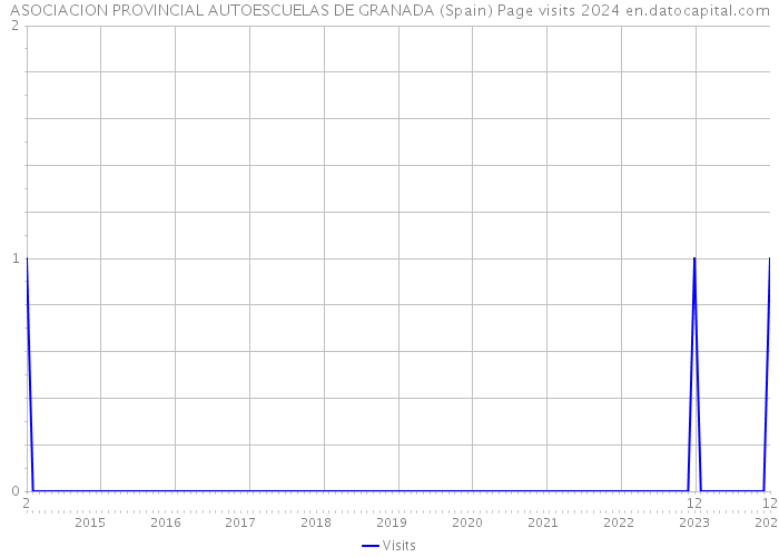ASOCIACION PROVINCIAL AUTOESCUELAS DE GRANADA (Spain) Page visits 2024 