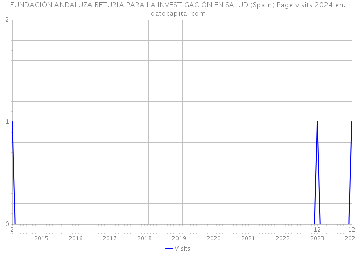 FUNDACIÓN ANDALUZA BETURIA PARA LA INVESTIGACIÓN EN SALUD (Spain) Page visits 2024 