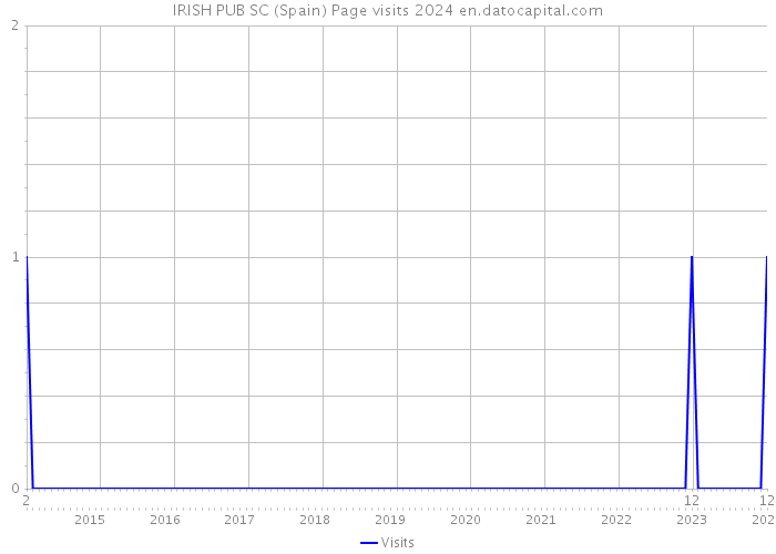 IRISH PUB SC (Spain) Page visits 2024 