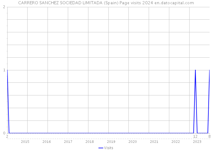 CARRERO SANCHEZ SOCIEDAD LIMITADA (Spain) Page visits 2024 