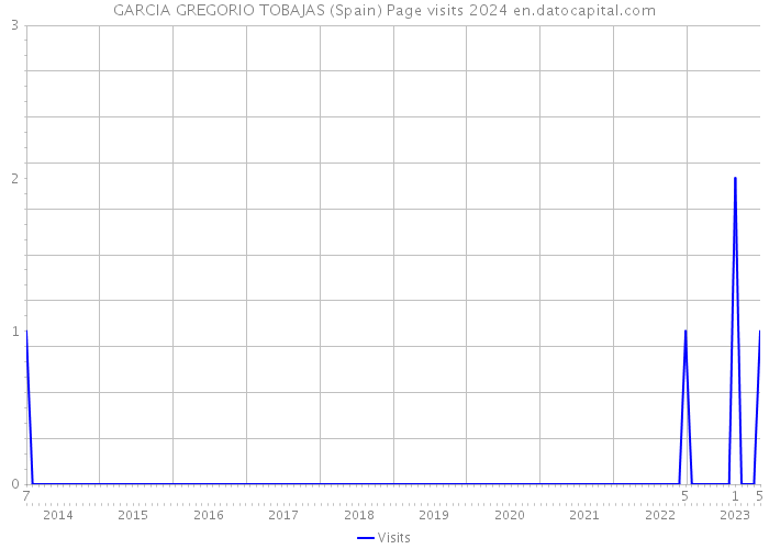 GARCIA GREGORIO TOBAJAS (Spain) Page visits 2024 