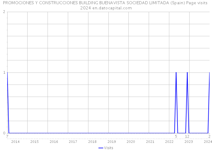 PROMOCIONES Y CONSTRUCCIONES BUILDING BUENAVISTA SOCIEDAD LIMITADA (Spain) Page visits 2024 