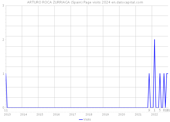 ARTURO ROCA ZURRIAGA (Spain) Page visits 2024 