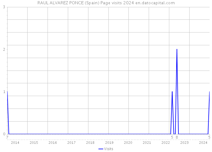RAUL ALVAREZ PONCE (Spain) Page visits 2024 
