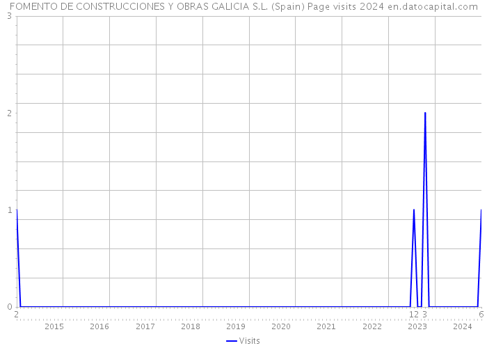 FOMENTO DE CONSTRUCCIONES Y OBRAS GALICIA S.L. (Spain) Page visits 2024 