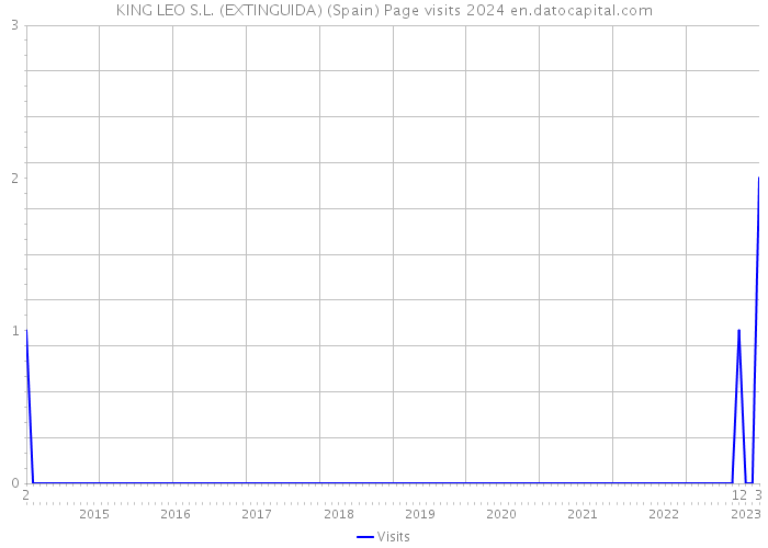 KING LEO S.L. (EXTINGUIDA) (Spain) Page visits 2024 