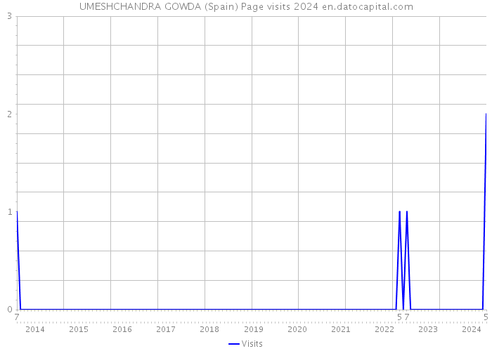 UMESHCHANDRA GOWDA (Spain) Page visits 2024 