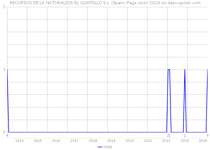 RECURSOS DE LA NATURALEZA EL QUINTILLO S.L. (Spain) Page visits 2024 