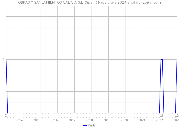 OBRAS Y SANEAMIENTOS GALICIA S.L. (Spain) Page visits 2024 