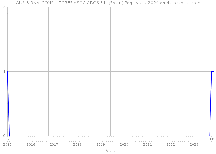 AUR & RAM CONSULTORES ASOCIADOS S.L. (Spain) Page visits 2024 