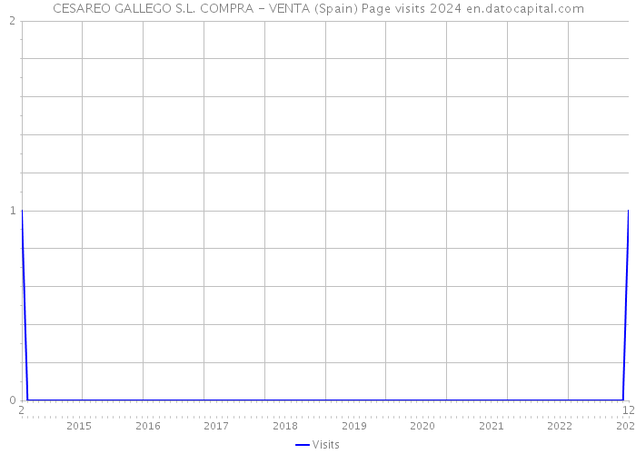 CESAREO GALLEGO S.L. COMPRA - VENTA (Spain) Page visits 2024 