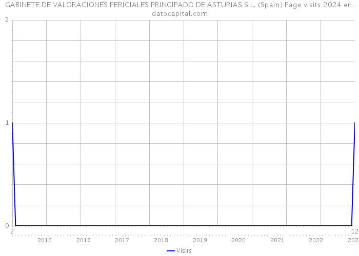 GABINETE DE VALORACIONES PERICIALES PRINCIPADO DE ASTURIAS S.L. (Spain) Page visits 2024 