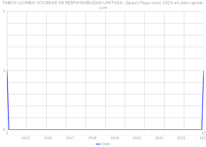 TABICK LLOMBAI SOCIEDAD DE RESPONSABILIDAD LIMITADA. (Spain) Page visits 2024 