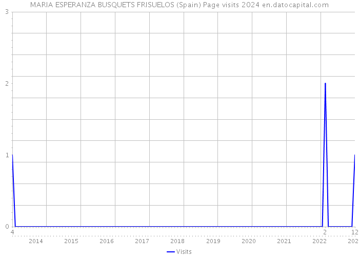 MARIA ESPERANZA BUSQUETS FRISUELOS (Spain) Page visits 2024 