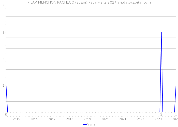 PILAR MENCHON PACHECO (Spain) Page visits 2024 