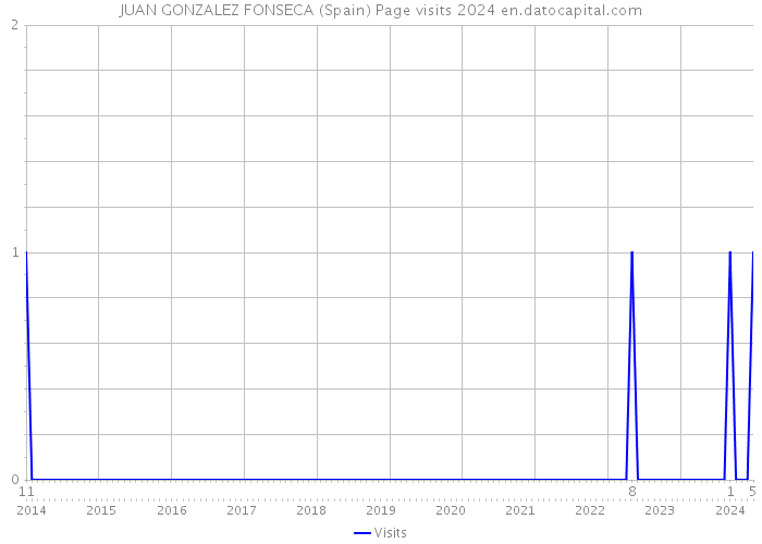 JUAN GONZALEZ FONSECA (Spain) Page visits 2024 