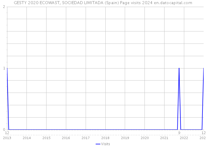 GESTY 2020 ECOWAST, SOCIEDAD LIMITADA (Spain) Page visits 2024 