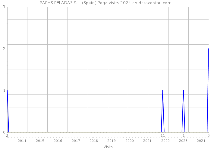 PAPAS PELADAS S.L. (Spain) Page visits 2024 