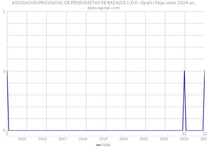 ASOCIACION PROVINCIAL DE PENSIONISTAS DE BADAJOZ U.D.P. (Spain) Page visits 2024 
